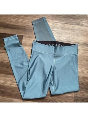 Under Armour Women's Leggings Aqua Blue Athletic Yoga Size Medium